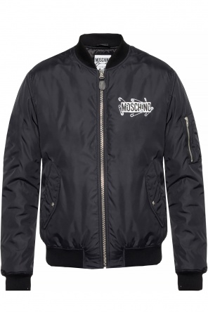 Insulated 'bomber' jacket with a printed logo, zdjęcie 1 Insulated 'bomber' jacket with a printed logo od Moschino